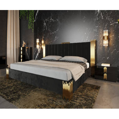 Glynn upholstered store platform bed